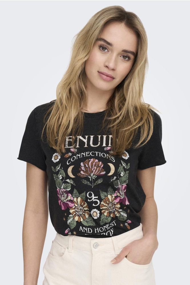 ONLLUCY REG S/S TOP JRS NOOS 15215721 Black/Genuine